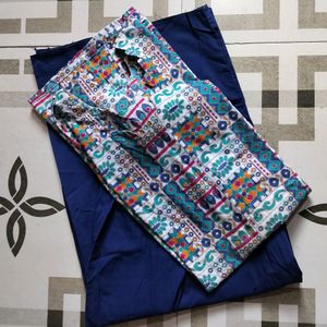 Multicolour Kurti With Palazzo On Sale