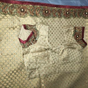 Saree Golden Brown Colour