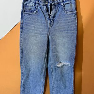 Straight Fit  High Waist Denims