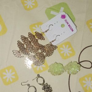 3 Earrings Combo Set