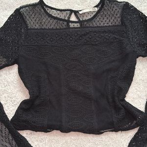 Black Net Party/formal Top