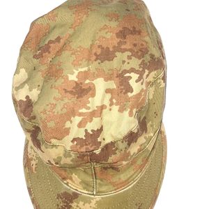 Military Print Canvas Fabric Cap