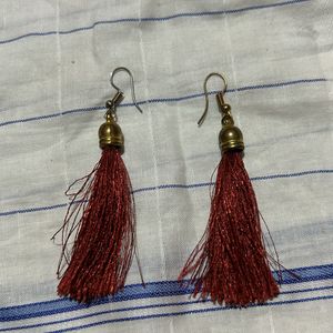 Traditional Silk Fiber Earing