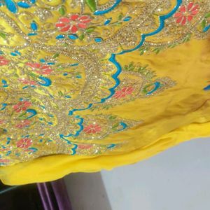 lGirl's Satin Semi-stitched Lehenga Choli Set