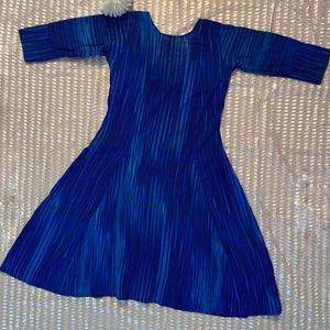 Peacock Blue A Line Kurta