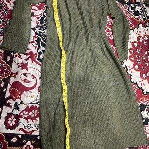 Green Woollen Dress