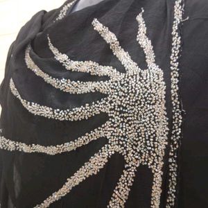 Black Designer Saree