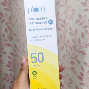 Plum Goodness Rice Water Sunscreen