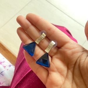 Blue Crystal Earrings