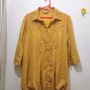 Korean Top Mustard In Color Bust Fits 36-40