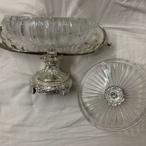 Vintage Edelita Patisserie Footed Glass Stand