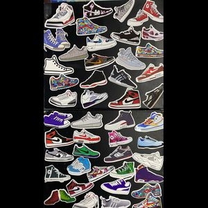 Sneakers Self Adhesive Stickers