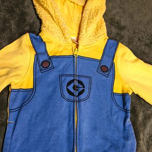 🇺🇲 UNIQUE PIECE Minion Hoodie 2- 4 Yrs Like NEW❗