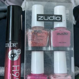 Zudio Nail polish And Eyeliner Combo