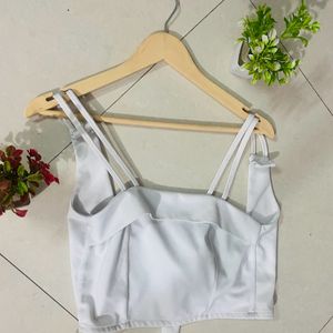 Backless With Strap Crop Top