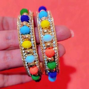 Multi Colour AD party wear kada