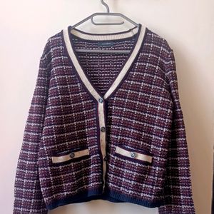 💥PRICE DROP 💥Old Money Style Checkered Cardigan