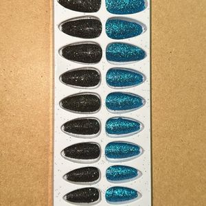 Shimmer Pressed Glitter Artificial Nails