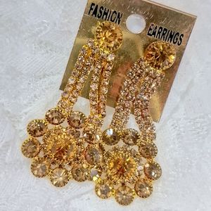 Gold Plated Long Earrings