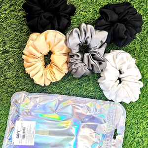 5 Beautiful Scrunchies L Size