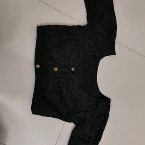 Chikankari Black Blause