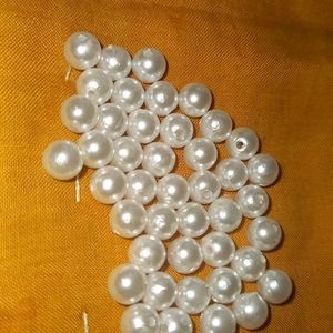 White Moti Beads