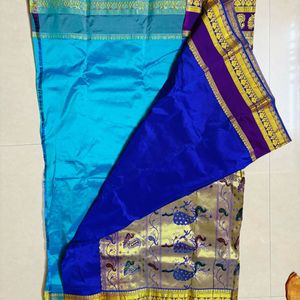 paithani kathpadar saree