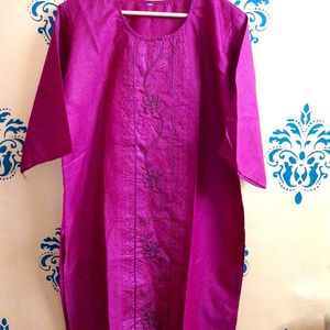 Embroidery Work Kurta 3XL