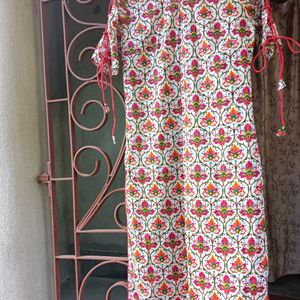 Anouk Cotton Beautiful Kurta With Stylish Sleeves