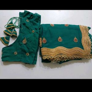 Diamond Work Saree