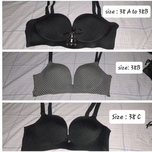 (BARGAIN Available)Combo For 3 Push Up Bras