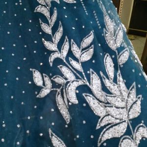 Beautiful Pearl Work Party Wear Gown