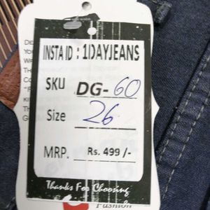 DG-60 Size-26 Slim Jeans