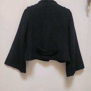 Crop Collared Overcoat