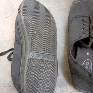 Black School Shoes Only 1time Use