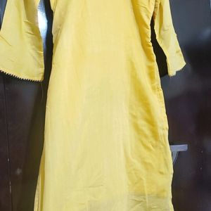 Yellow Sharara Suit With Dupatta 36 Bust