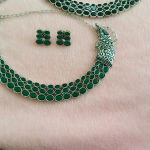 Silver Necklace Set