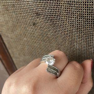 Set Of American Diamond Bangle And Ring(original)