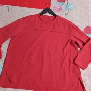 Plus Size Red Color Top#STUDIO