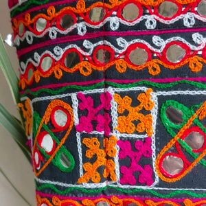 Multi Color Gamthi Work Hand Bag