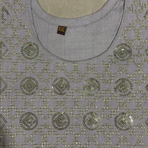 Beautiful Grey Kurti XXL