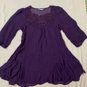 Together Sheer Purple Tunic