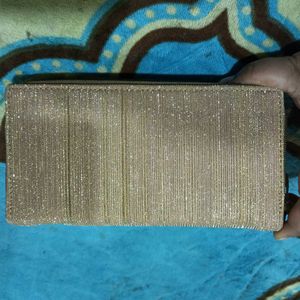 Long Shimmer Wallet With 2 Zips