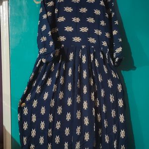 👗Navy Blue Anarkali Kurti 👗