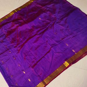 Purple Clour Gadwal Saree