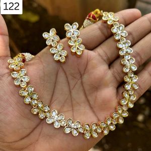 DESIGNER REAL KUNDAN BRASS POLKI CARAT PLATING