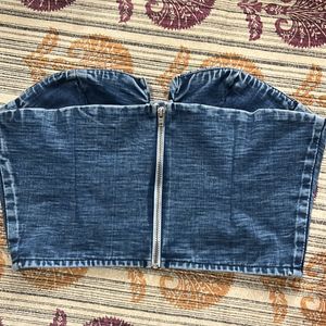 Cute Denim Tube Top