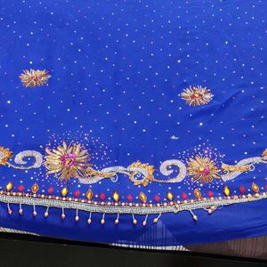 Embroidery work Saree