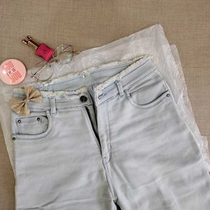 New Women Light Blue Skinny Jeans