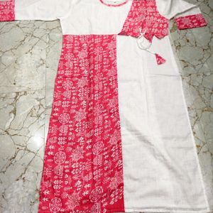 Khadi Ajrakh Slab Kurti